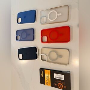 iPhone 13 Pro Max cases and a screen protector.